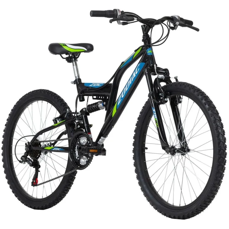 Rower Górski Dziecięcy 24 Młodzieżowy Chłopięcy MTB Dzwonek Full Amory