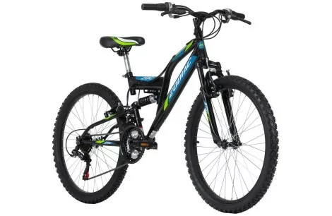 Rower Górski Dziecięcy 24 Młodzieżowy Chłopięcy MTB Dzwonek Full Amory