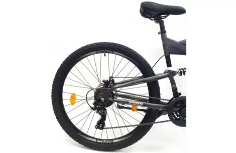 Rower Górski Męski Damski 27,5 MTB Tarcze Dzwonek Stopka Góral Full Amory