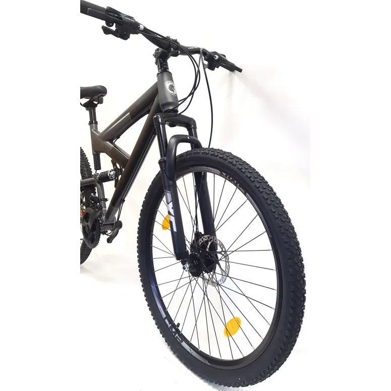 Rower Górski Męski Damski 27,5 MTB Tarcze Dzwonek Stopka Góral Full Amory