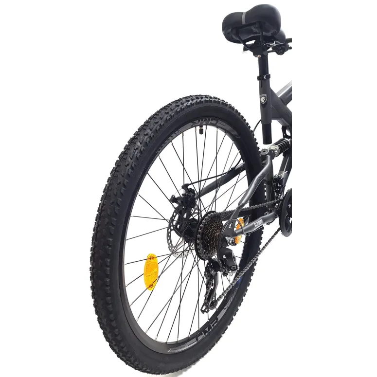 Rower Górski Męski Damski 27,5 MTB Tarcze Dzwonek Stopka Góral Full Amory