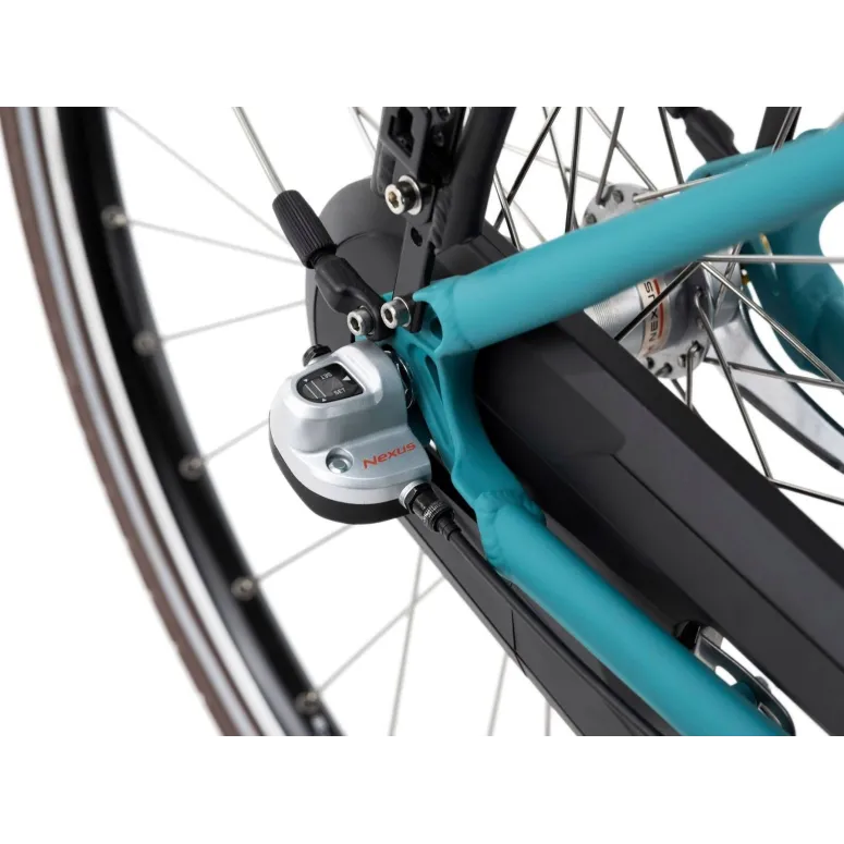 Elektryczny Rower Miejski 28 Damski Wspomaganie Damka 5 Trybów Bagażnik