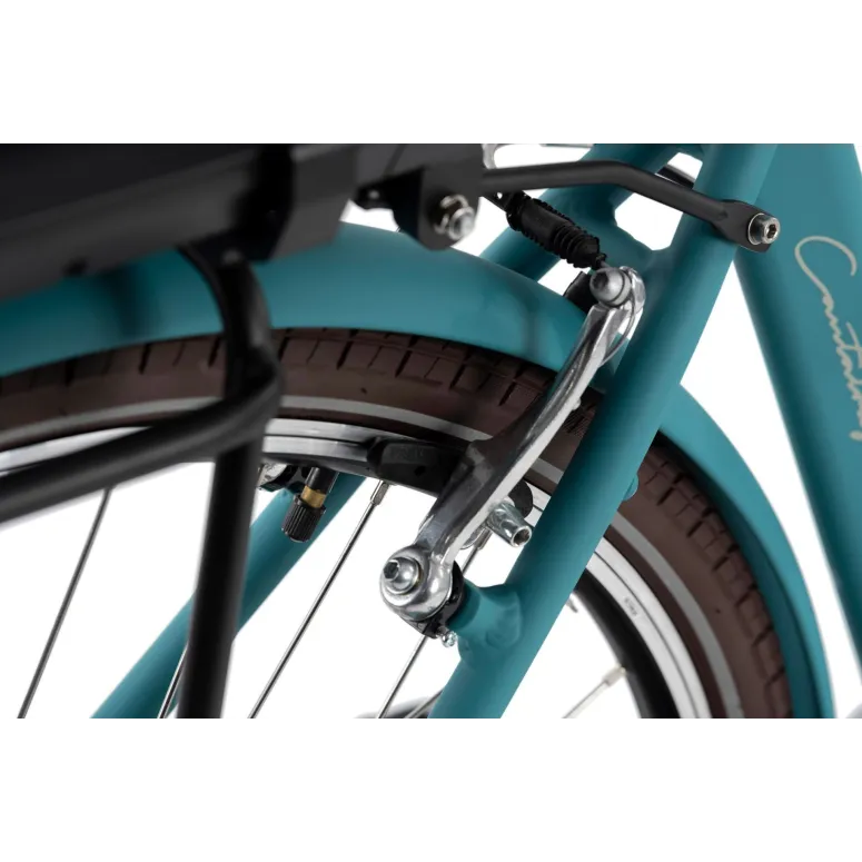 Elektryczny Rower Miejski 28 Damski Wspomaganie Damka 5 Trybów Bagażnik