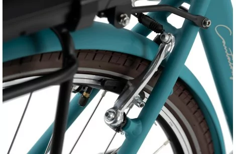 Elektryczny Rower Miejski 28 Damski Wspomaganie Damka 5 Trybów Bagażnik