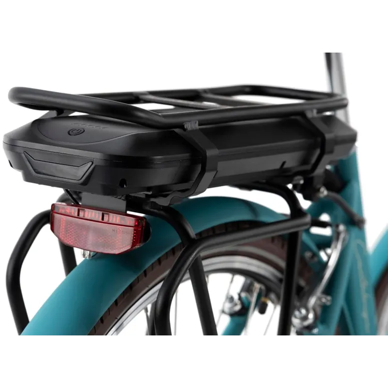 Elektryczny Rower Miejski 28 Damski Wspomaganie Damka 5 Trybów Bagażnik