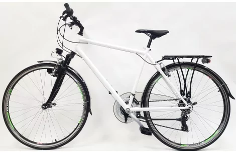 Rower Trekkingowy Męski 28 Bagażnik Dzwonek Stopka Turystyczny Oświetlenie