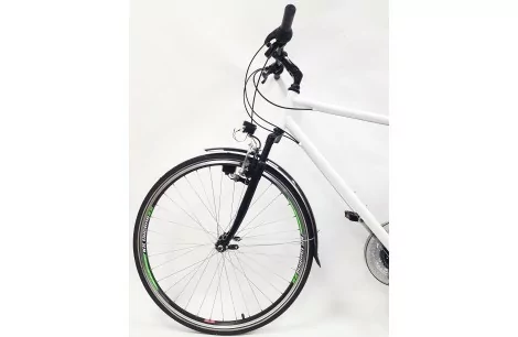 Rower Trekkingowy Męski 28 Bagażnik Dzwonek Stopka Turystyczny Oświetlenie