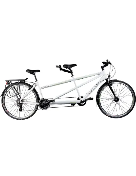 Rower Tandem 28 Miejski Turystyczny Unisex ALU 21 Biegów Cyngle Bagażnik