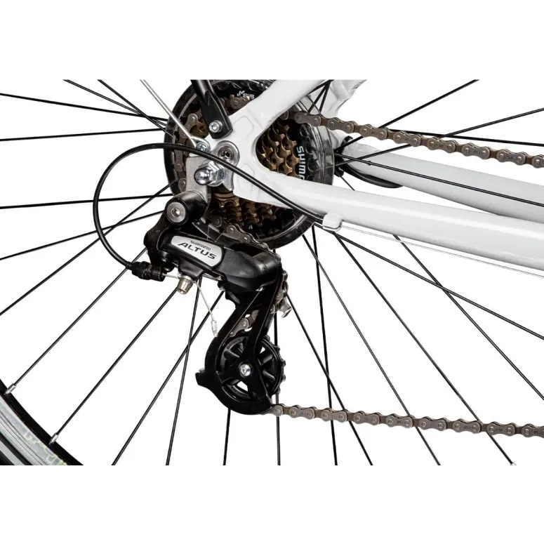 Rower Tandem 28 Miejski Turystyczny Unisex ALU 21 Biegów Cyngle Bagażnik