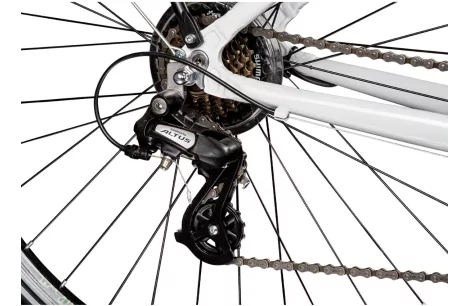 Rower Tandem 28 Miejski Turystyczny Unisex ALU 21 Biegów Cyngle Bagażnik