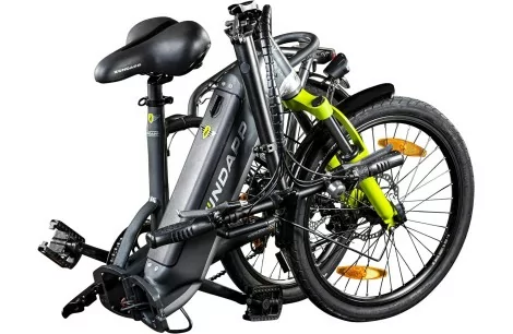 Elektryczny Rower Składany 20 Damski Męski Miejski ALU Składak Tarcze Bagaż