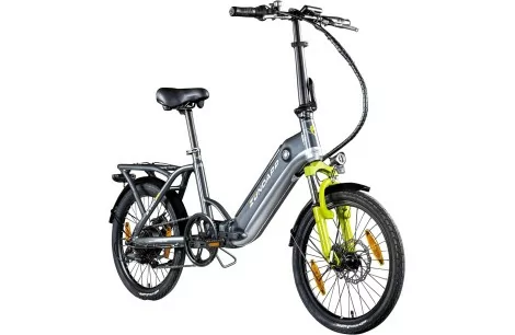 Elektryczny Rower Składany 20 Damski Męski Miejski ALU Składak Tarcze Bagaż