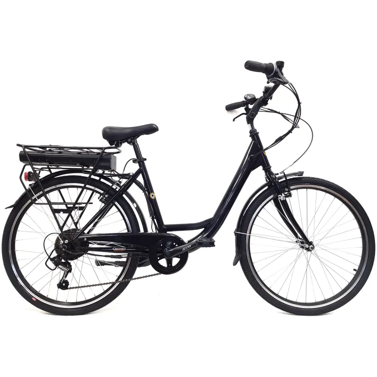 Elektryczny Rower Miejski 26 Męski Damski Wspomaganie Bagażnik Oświetlenie
