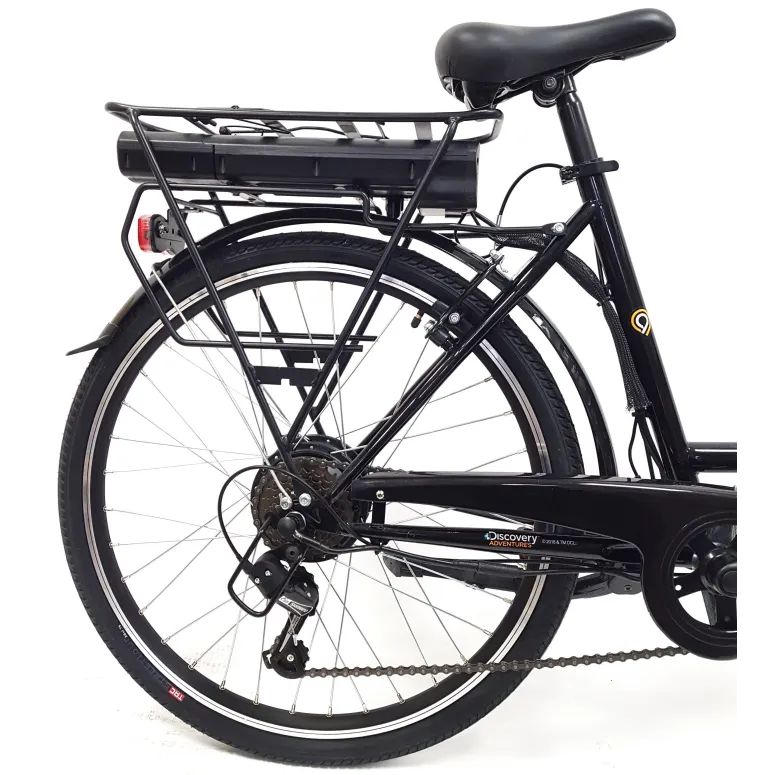 Elektryczny Rower Miejski 26 Męski Damski Wspomaganie Bagażnik Oświetlenie