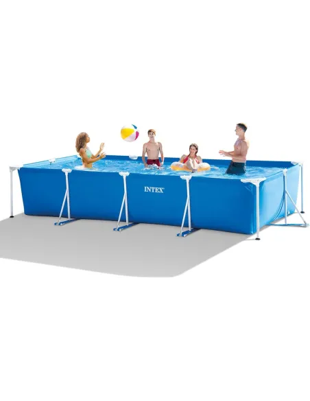 Basen Ogrodowy Stelażowy Rodzinny Intex 28273NP 450x220x84 cm Prostokątny