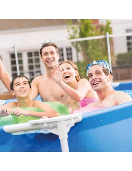 Basen Ogrodowy Stelażowy Rodzinny Intex 28273NP 450x220x84 cm Prostokątny