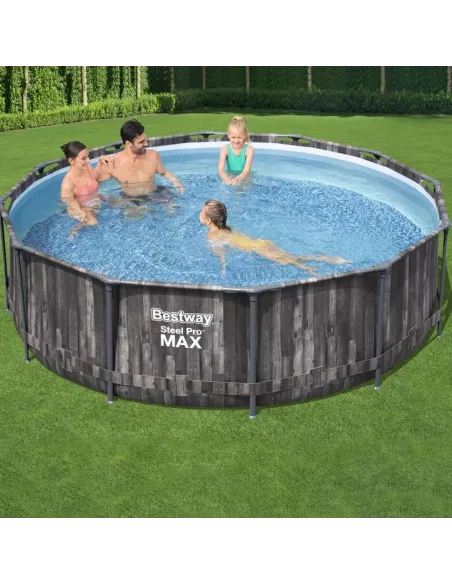 Basen Ogrodowy Stelażowy Rodzinny Bestway Steel Pro Max 5614X 366x100 cm