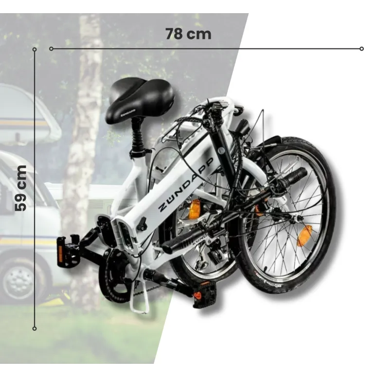 Elektryczny Rower Składany 20 Wspomaganie 250W Składak 3 Tryby Męski Damski