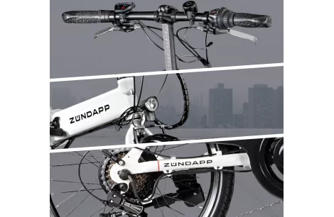 Elektryczny Rower Składany 20 Wspomaganie 250W Składak 3 Tryby Męski Damski