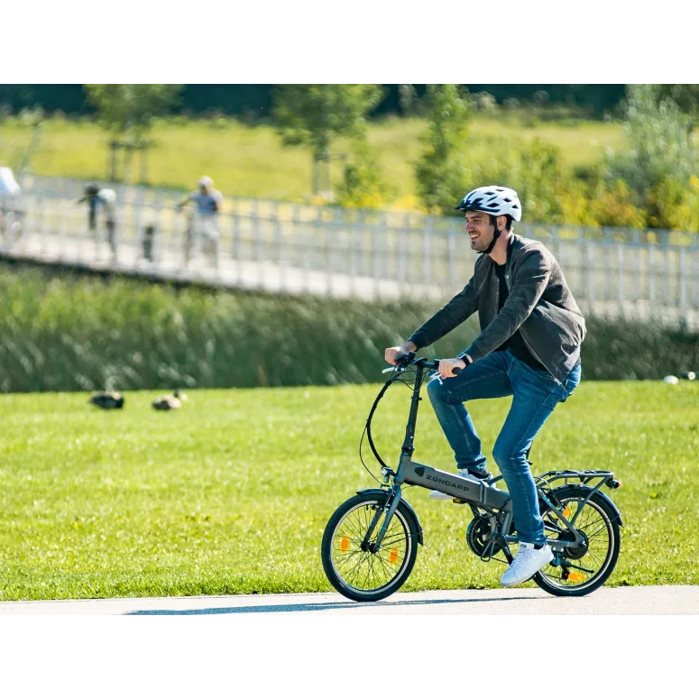 Rower Elektryczny Składany Miejski 20 Wspomaganie 250W 60 km Aluminiowy - 9