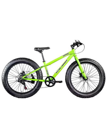 Rower Fatbike Górski Dziecięcy 24 Tarcze Revo 7 bieg Stopka Dzwonek Góral