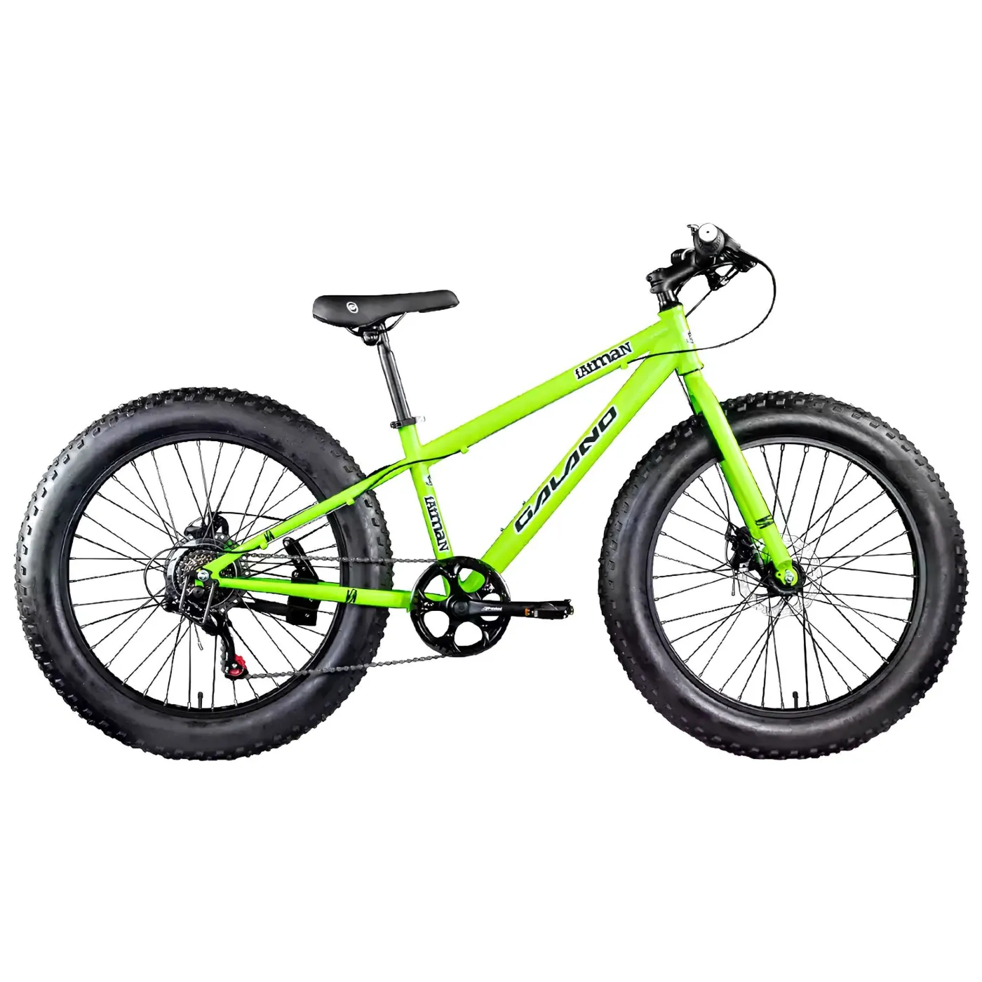 Rower Fatbike Górski Dziecięcy 24 Tarcze Revo 7 bieg Stopka Dzwonek Góral