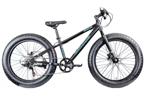 Rower Fatbike Górski Dziecięcy 24 Tarcze MTB 7 Biegów Dzwonek Stopka Góral