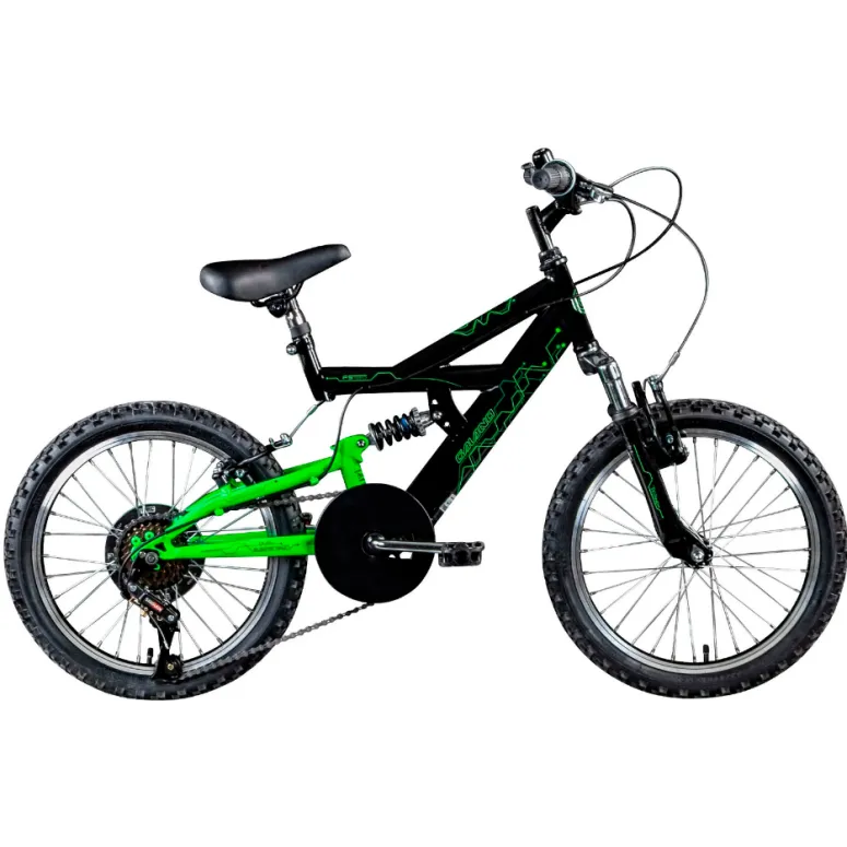 Rower Górski Dziecięcy Dla Chłopca 18 MTB Odblaski Dzwonek Góral Stalowy