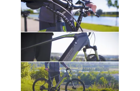 Elektryczny Rower Górski 27,5 MTB Wspomaganie Męski Damski Hydraulika ALU