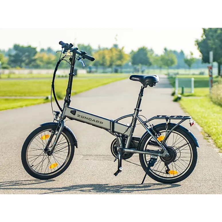 Niemiecki Elektryczny Rower Miejski 20 Składak Aluminiowy Męski Damski 60km