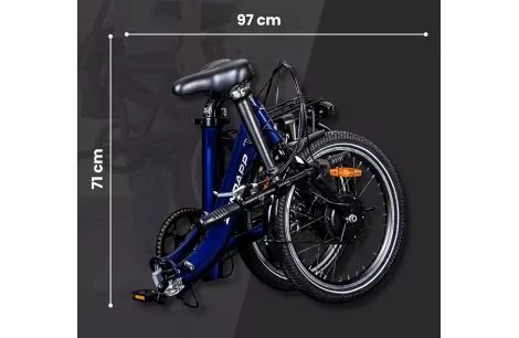 Elektryczny Rower Miejski 20 Składany Aluminium 6,4Ah Nexus Składak 5 Tryb