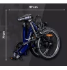 Elektryczny Rower Miejski 20 Składany Aluminium 6,4Ah Nexus Składak 5 Tryb