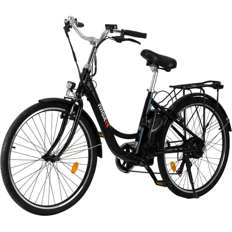 Elektryczny Rower Miejski 26 Męski Damski Młodzieżowy ALU Światła Bagażnik