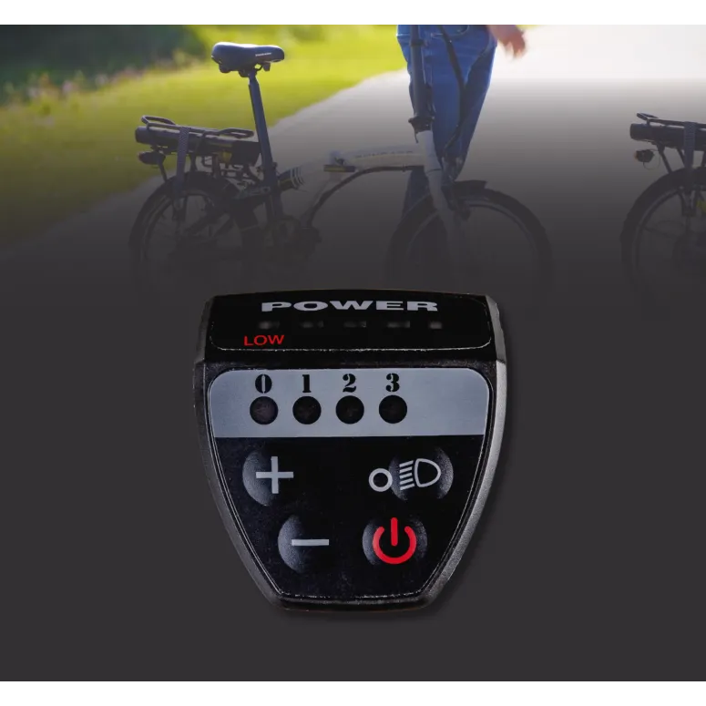 Elektryczny Rower Składany 20 Składak ALU 3 Tryby Wspomaganie Revo Błotniki