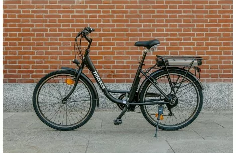 Elektryczny Rower Miejski 26 Męski Damski Wspomaganie 3 Tryby 250 W Światła