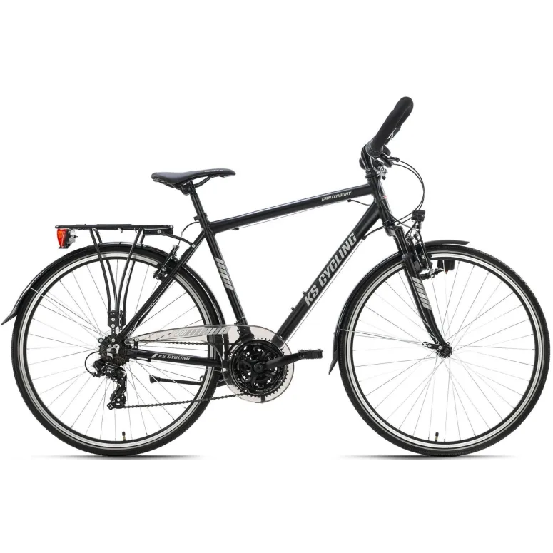 Rower trekkingowy Męski 28 ALU Bagażnik Dzwonek Turystyczny Światła Stopka