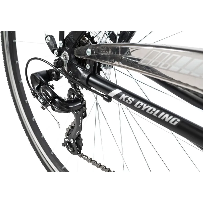 Rower trekkingowy Męski 28 ALU Bagażnik Dzwonek Turystyczny Światła Stopka