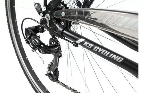 Rower trekkingowy Męski 28 ALU Bagażnik Dzwonek Turystyczny Światła Stopka