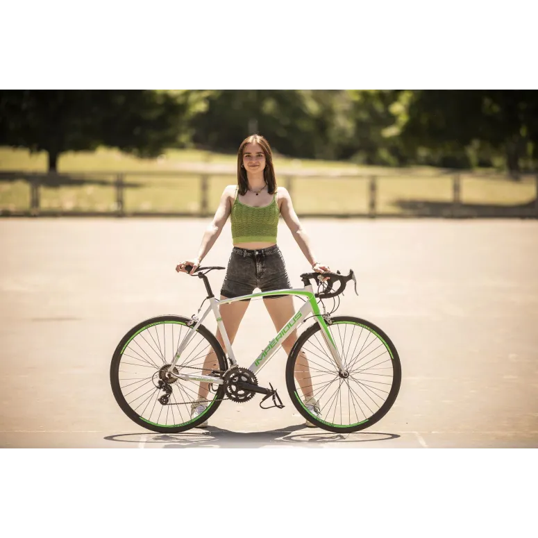 Rower Szosowy Męski Damski 28 Aluminiowy Dzwonek Dźwignie Kolarzówka Wyścig