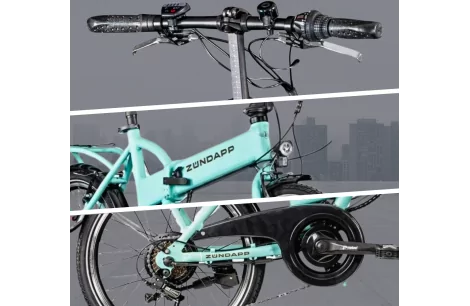 Elektryczny Rower Miejski 20 Składany ALU 250 W Składak Stopka Damski Męski