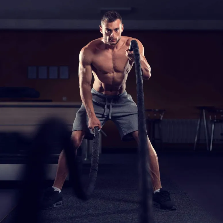 Lina DO CROSSFIT Treningowa 15M Battle Rope Power Ćwiczeń 14kg Uchwyty