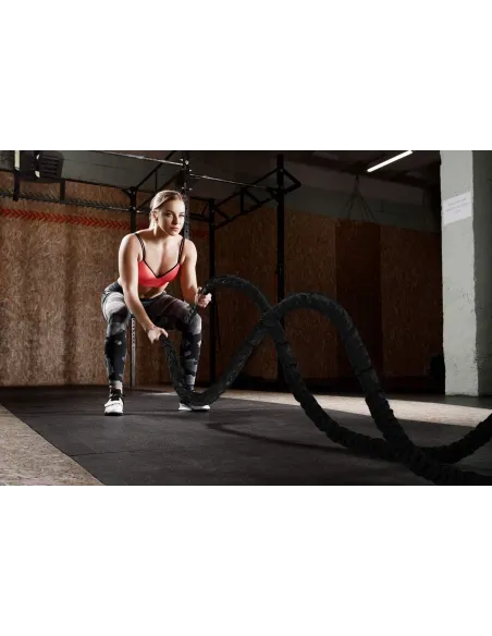 Lina DO CROSSFIT Treningowa 15M Battle Rope Power Ćwiczeń 14kg Uchwyty
