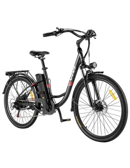 Elektryczny Rower Miejski 26 Shimano Damski Męski Tarcze Bagażnik Światła