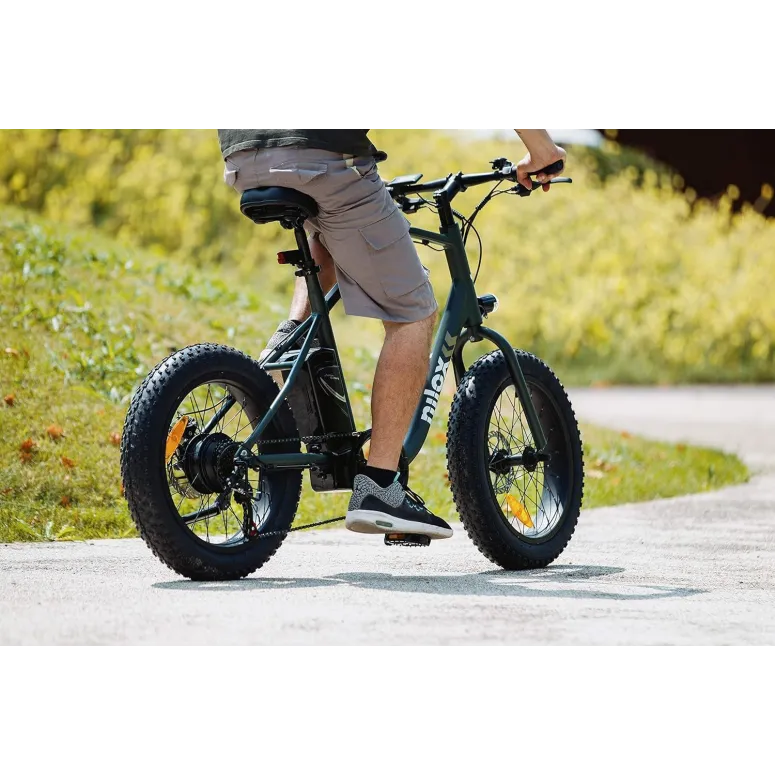 Elektryczny Rower Górski 20 Fatbike Męski Damski Tarcze ALU Światła Stopka