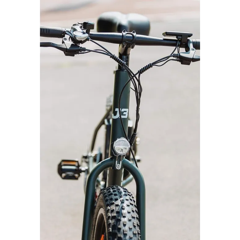 Elektryczny Rower Górski 20 Fatbike Męski Damski Tarcze ALU Światła Stopka