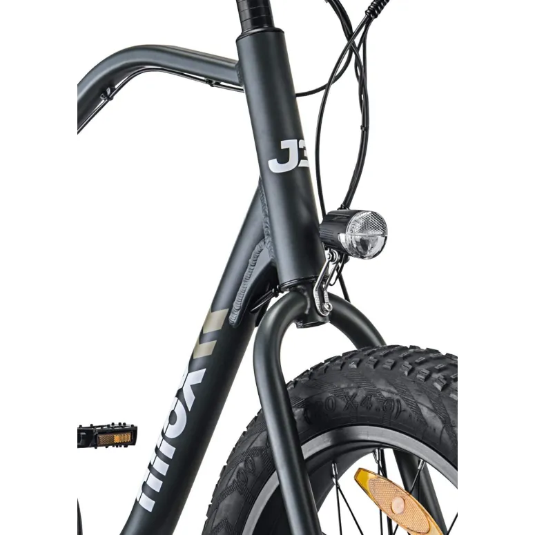 Elektryczny Rower Górski 20 Fatbike Męski Damski Tarcze ALU Światła Stopka