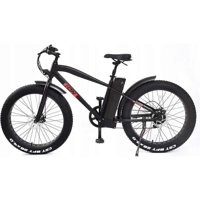 Elektryczny Rower Górski Fatbike 26 Młodzieżowy MTB Wspomaganie 3 Tryby LED