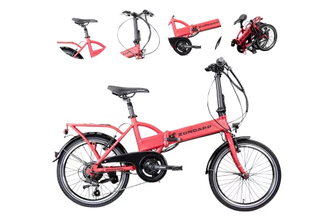 Rower Elektryczny Składany 20 Miejski 250W ALU Światła Składak Męski Damski