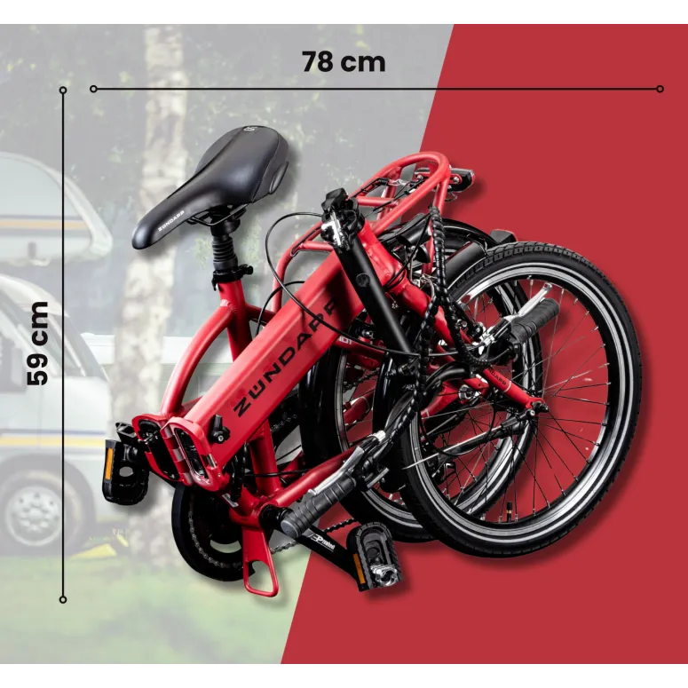Rower Elektryczny Składany 20 Miejski 250W ALU Światła Składak Męski Damski