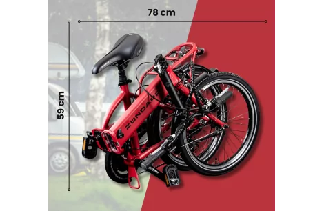 Rower Elektryczny Składany 20 Miejski 250W ALU Światła Składak Męski Damski